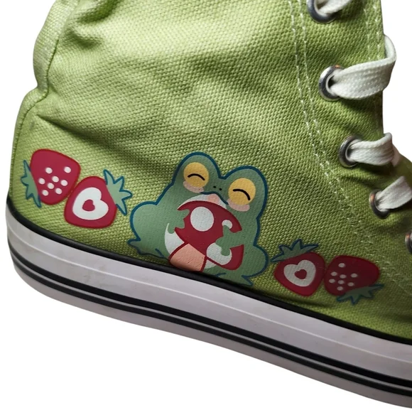Hot Topic Strawberry Frog High-Top Sneakers - Picture 2 of 8
